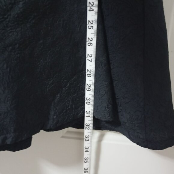Simonett Beya Dress Black Size S Puff Sleeve Textured Fabricv Womens - Picture 10 of 11